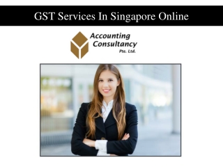 GST Services In Singapore Online
