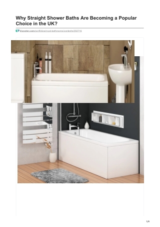 klusster.com-Why Straight Shower Baths Are Becoming a Popular Choice in the UK