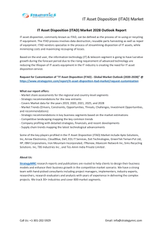 IT Asset Disposition (ITAD) Market Forecasts to 2028