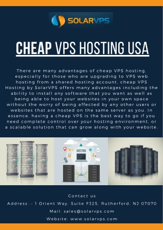 Cheap VPS Hosting USA