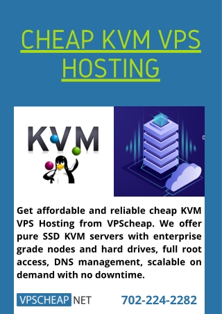 Cheap KVM VPS Hosting