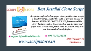 Readymade Justdial Clone System - SCRIPTSTORE.IN