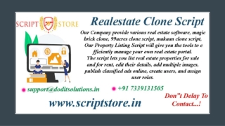 Readymade Realestate Clone System - SCRIPTSTORE.IN
