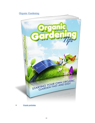 organic gardening