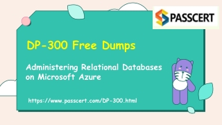 Free 2022 Update Microsoft DP-300 Exam Dumps