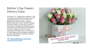 Mother's Day Flowers Delivery Dubai