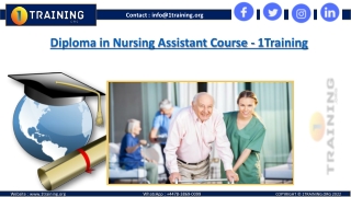 Online Diploma in Nursing Assistant Updated Course 2022