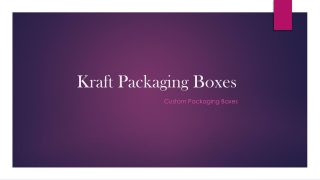 Kraft Packaging Boxes