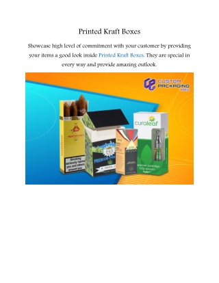 Printed Kraft Boxes