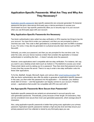 Application-Specific Passwords_ What Are They and Why Are They Necessary
