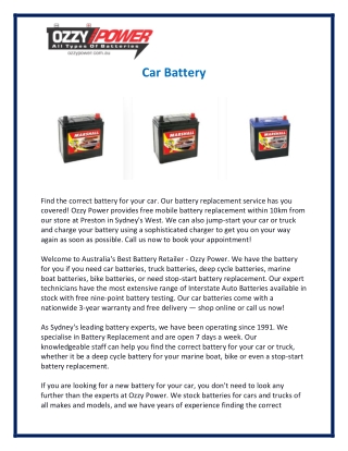 Car Battery