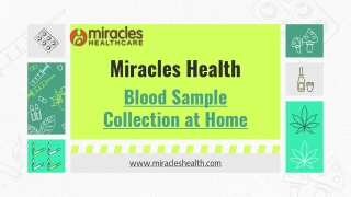 Blood Sample Collection at Home