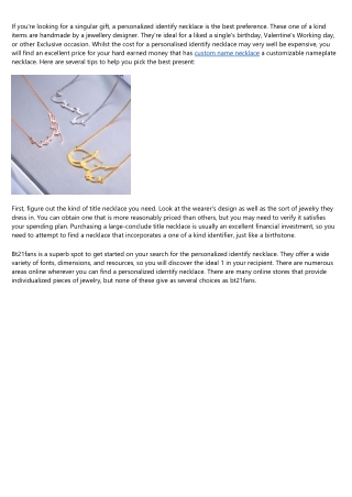 What's the Current Job Market for customized name necklace Professionals Like?