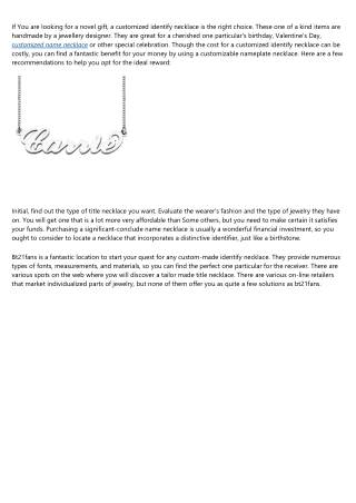 10 Misconceptions Your Boss Has About custom name necklace