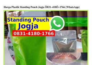 Harga Plastik Standing Pouch Jogja O83l.Կl8O.l7ϬϬ{WA}