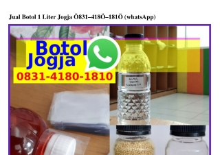 Jual Botol 1 Liter Jogja Ö8౩1~Կ18Ö~181Ö(WA)