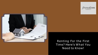 Renting For the First Time Here’s What You Need to Know!
