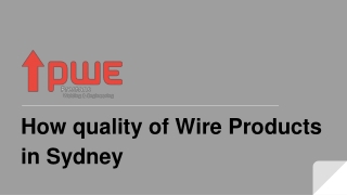 Wire products in Sydney