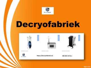 Cryolipolyse Apparatuur Kopen Cryo Leverancier | De Cryo Fabriek