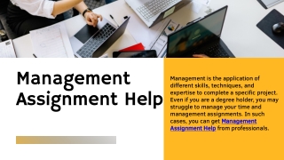 Know About Management Assignment Help