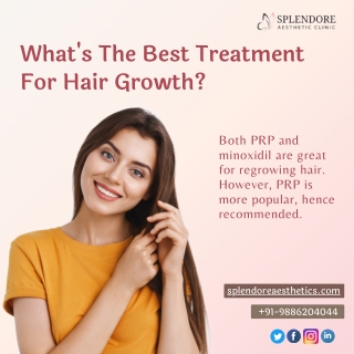 Treatment For Hair Growth | Best PRP Hair Loss Treatment in HSR Layout