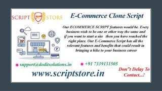 E-Commerce Clone System - SCRIPTSTORE.IN