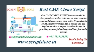 Best CMS Clone System - SCRIPTSTORE.IN