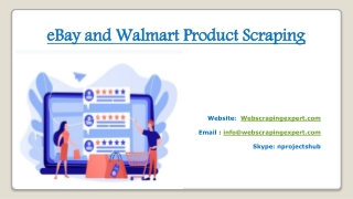 eBay and Walmart Product Scraping