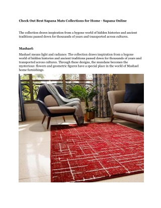 Check Out Best Sapana Mats Collections for Home Sapana Online