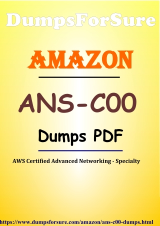 Get Certified from Amazon ANS-C00 Exam Dumps – DumpsForSure