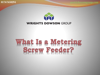 What Is a Metering Screw Feeder?