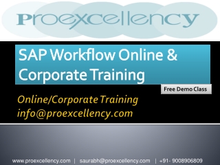 Proexcellency Provides SAP Workflow Online Training