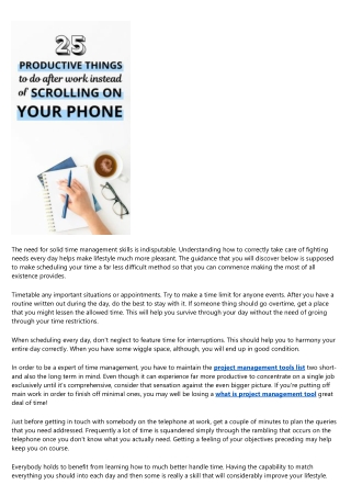 Tips To Help You Deal with Your Time Far better