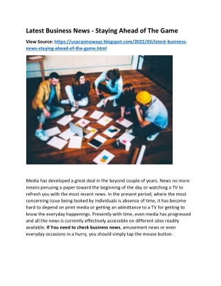 Latest Business News