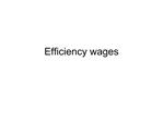 Efficiency wages