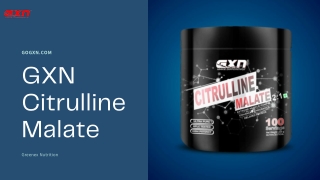 Purchase Citrulline Malate Online to Reduce Muscle Soreness