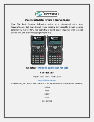 cheating calculator for sale  Kspyworld