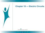 Chapter 10 Electric Circuits
