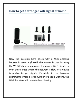 How to get a stronger wifi signal at home
