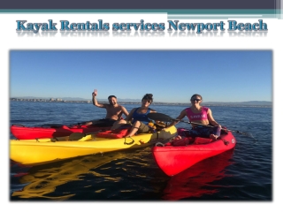 Kayak Rentals services Newport Beach