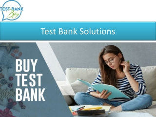 Test Bank Solutions