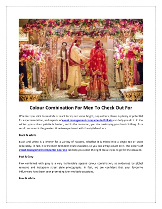 Colour Combination For Men To Check Out For