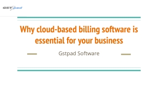 Why cloud-based billing software is essential for your business