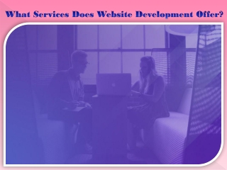 What Services Does Website Development Offer