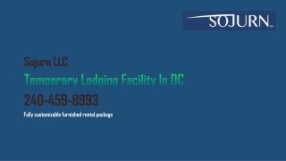 Temporary Lodging Facility In DC