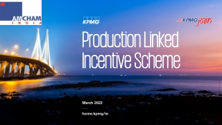 Production Linked Incentive Scheme