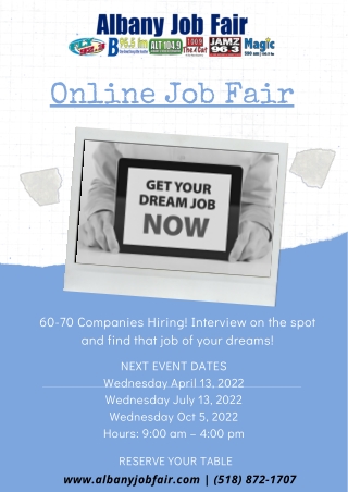 Spring Albany Job Fair - On The Spot Hiring & Offer Letters