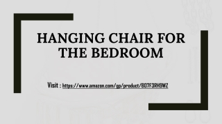 Get The Hanging Chair For The Bedroom