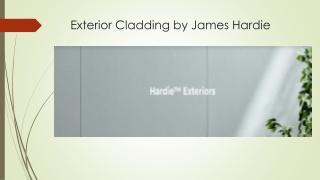 Exterior Cladding by James Hardie