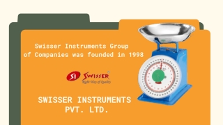 Swisser Instruments - Weighbridge and Platform Weighing Scale